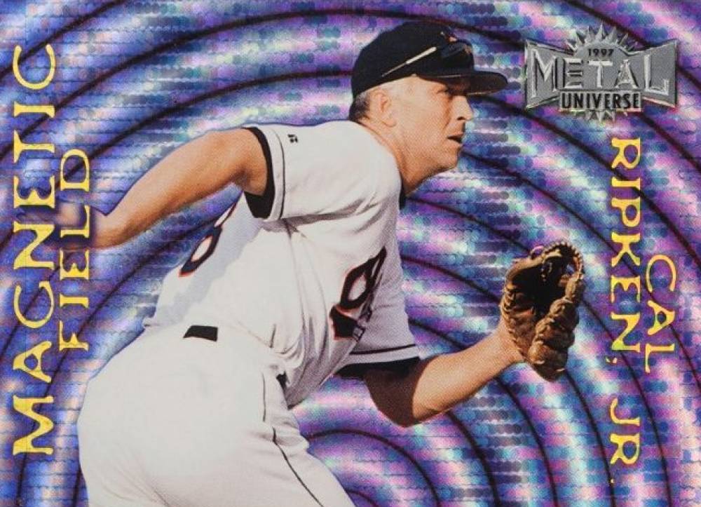 1997 Metal Universe Magnetic Field Cal Ripken Jr. #8 Baseball Card