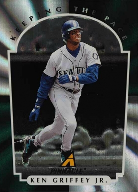 1997 New Pinnacle Keeping The Pace Ken Griffey Jr. #4 Baseball Card