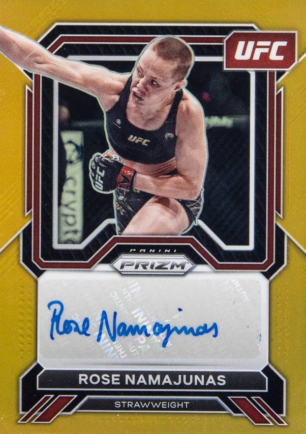 2023 Panini Prizm UFC Superstar Autographs Rose Namajunas #SARNJ Other Sports Card