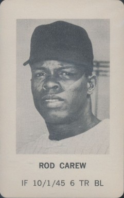 1970 Milton Bradley Rod Carew # Baseball Card