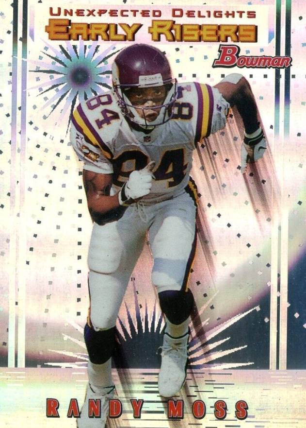 1999 Bowman Late/Early Risers Randy Moss #U5 Football Card