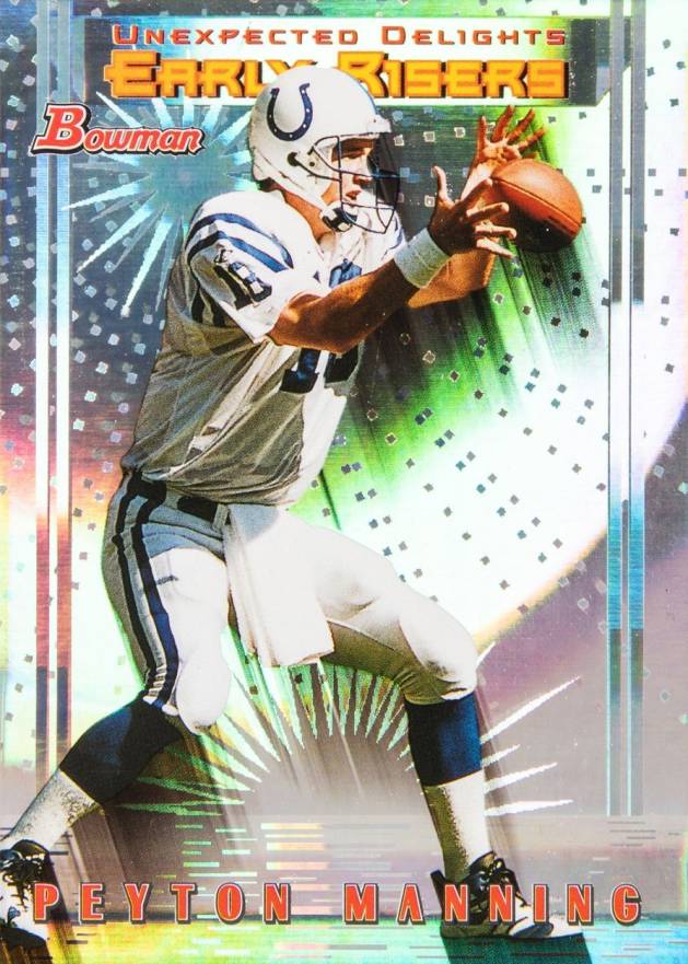 1999 Bowman Late/Early Risers Peyton Manning #U2 Football Card