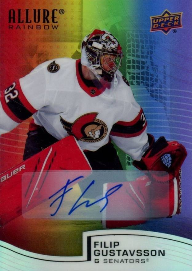 2021 Upper Deck Allure Rainbow Filip Gustavsson #R29 Hockey Card