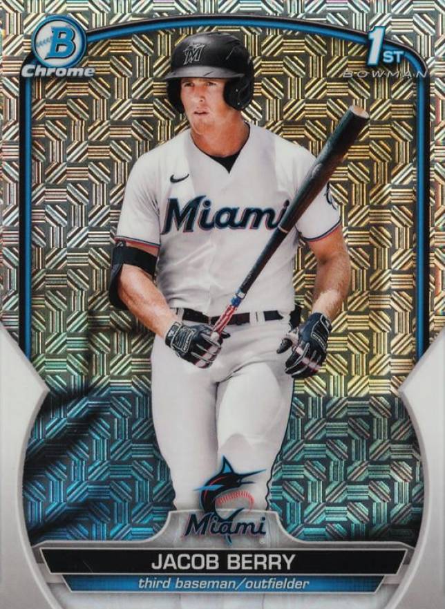 2023 Bowman Mega Box Chrome Jacob Berry #108 Baseball Card