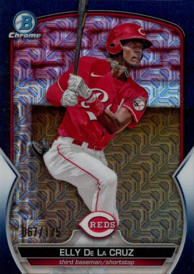 2023 Bowman Mega Box Chrome Elly de La Cruz #65 Baseball Card