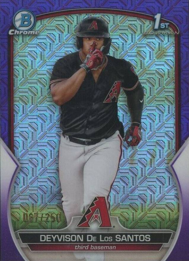 2023 Bowman Mega Box Chrome Deyvison de los Santos #116 Baseball Card