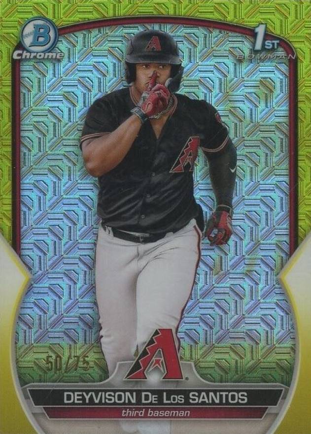 2023 Bowman Mega Box Chrome Deyvison de los Santos #116 Baseball Card