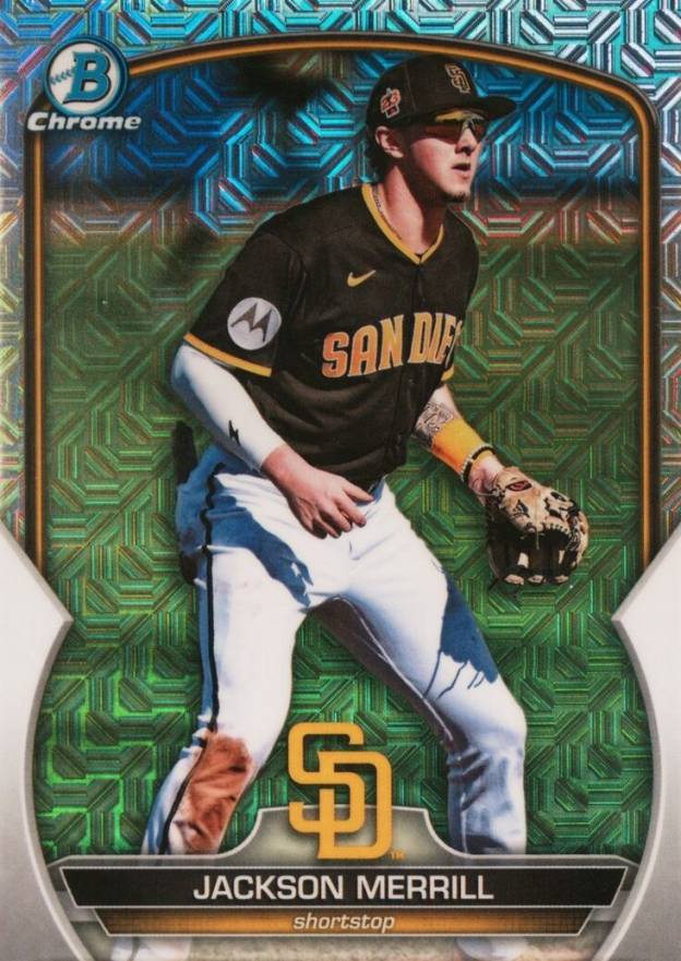 2023 Bowman Mega Box Chrome Jackson Merrill #244 Baseball Card