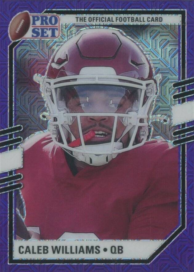 2022 Leaf Pro Set Draft Metal Portrait Caleb Williams #CW1 Football Card