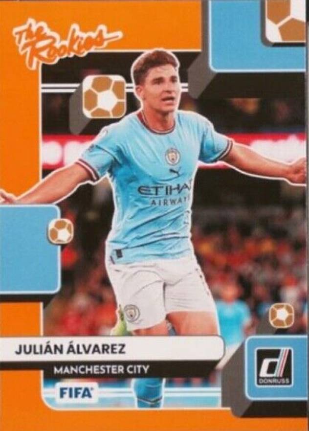 2022 Panini Donruss FIFA the Rookies Julian Alvarez #22 Soccer Card