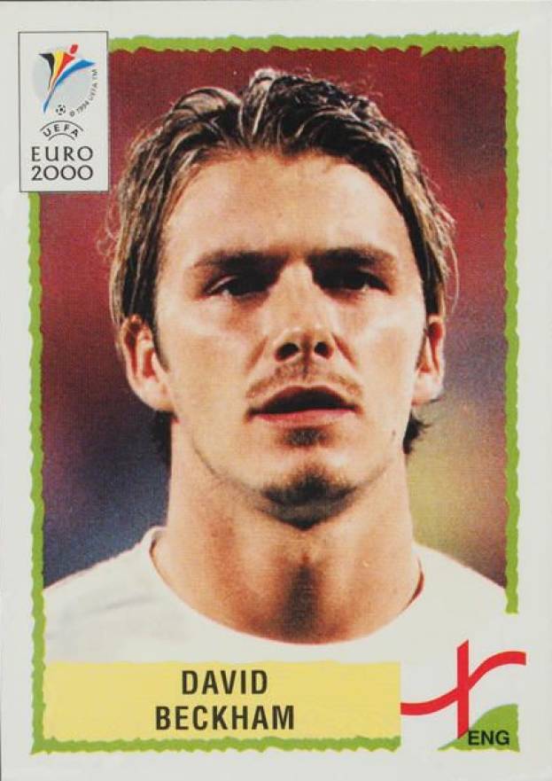 2000 Panini UEFA Euro 2000 David Beckham #85 Soccer Card