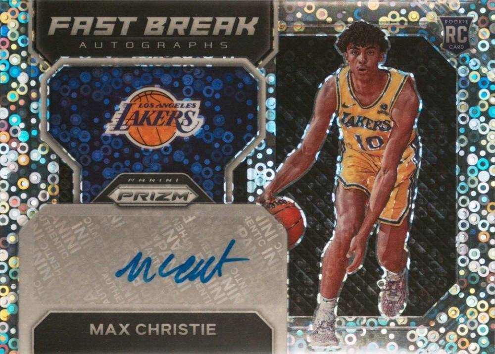 2022 Panini Prizm Fast Break Rookie Autographs Max Christie #FBRMCL Basketball Card