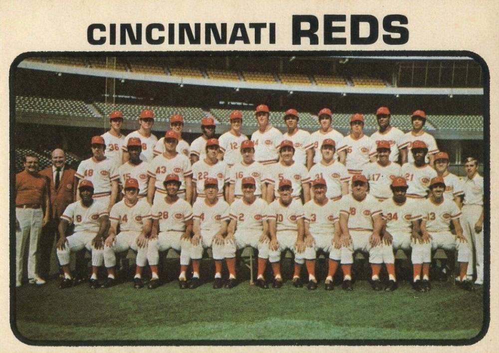 1973 O-Pee-Chee Cincinnati Reds Team #641 Baseball Card