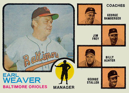 1973 O-Pee-Chee Orioles Manager/Coaches #136 Baseball Card