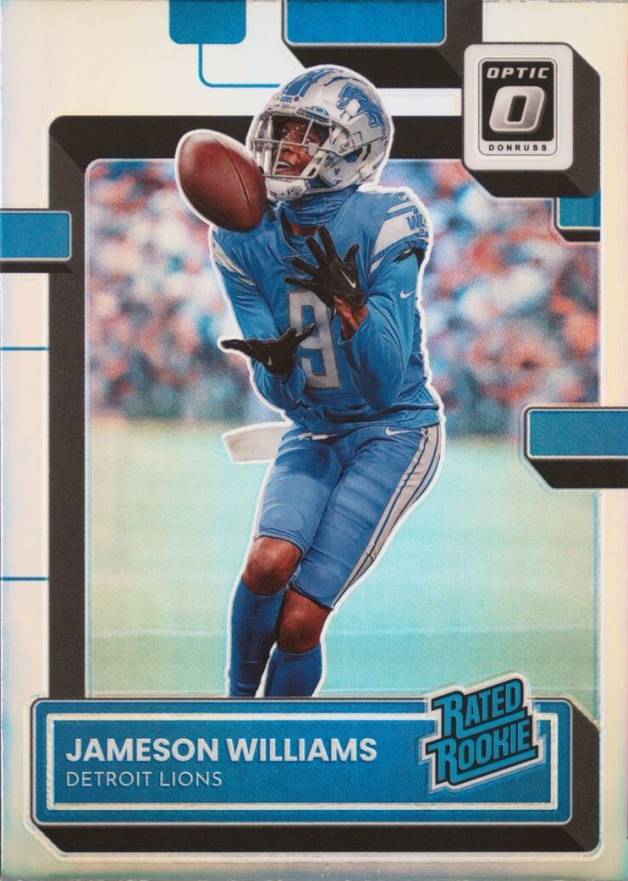 2022 Panini Donruss Optic Jameson Williams #208 Football Card