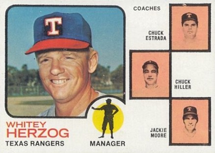 1973 Topps Rangers Manager/Coaches #549 Baseball Card