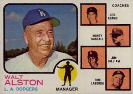1973 Topps Dodgers Manager/Coaches #569 Baseball Card