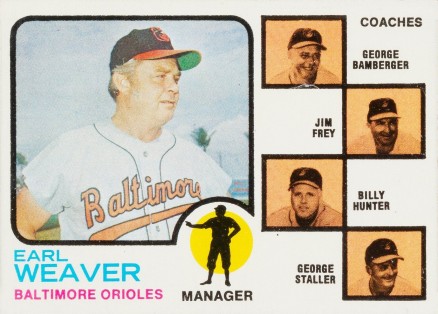 1973 Topps Orioles Manager/Coaches #136o Baseball Card