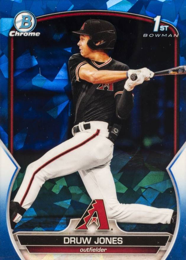 2023 Bowman Sapphire Edition Chrome Prospects Druw Jones #BCP25 Baseball Card