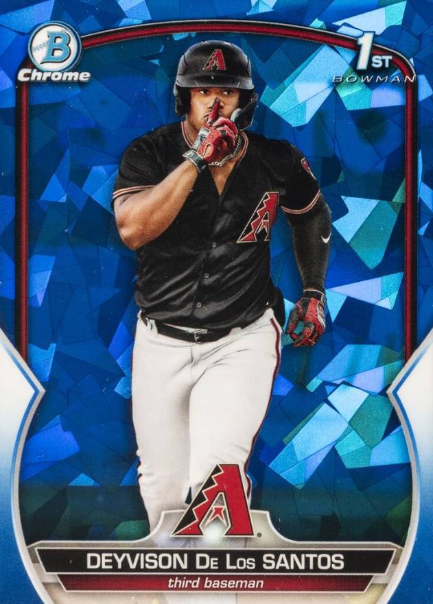 2023 Bowman Sapphire Edition Chrome Prospects Deyvison de los Santos #BCP116 Baseball Card