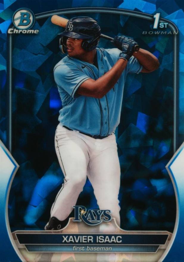 2023 Bowman Sapphire Edition Chrome Prospects Xavier Isaac #BCP145 Baseball Card