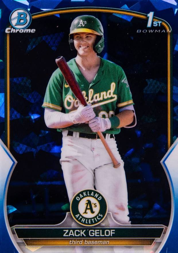 2023 Bowman Sapphire Edition Chrome Prospects Zack Gelof #BCP1 Baseball Card