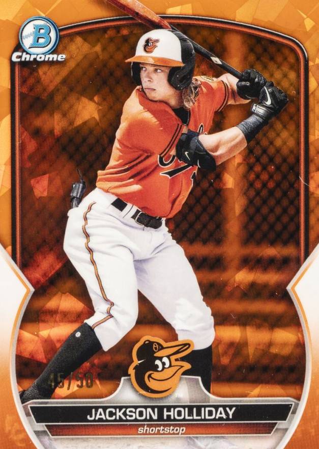 2023 Bowman Sapphire Edition Chrome Prospects Jackson Holliday #BCP20 Baseball Card