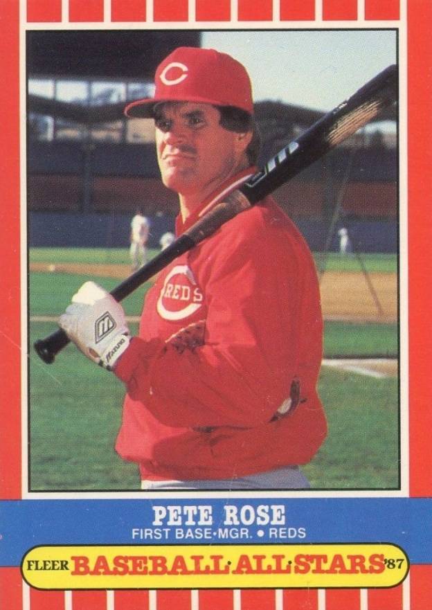 1987 Fleer Baseball All-Stars Pete Rose #37 Baseball Card