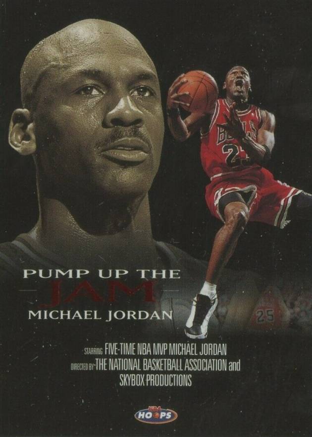 1998 Hoops Pump Up the Jam Michael Jordan #5 Basketball Card