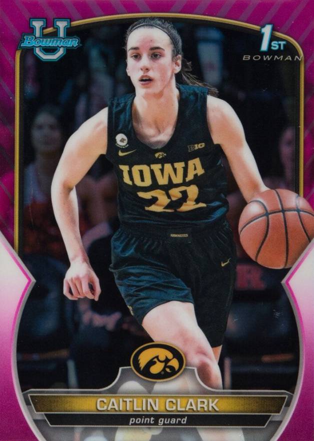 2022 Bowman Chrome University Caitlin Clark #50 Basketball Card