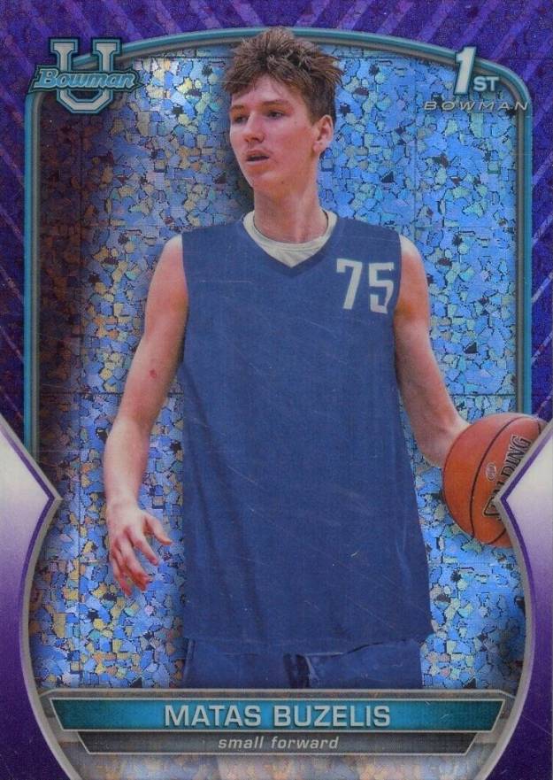 2022 Bowman Chrome University Matas Buzelis #84 Basketball Card