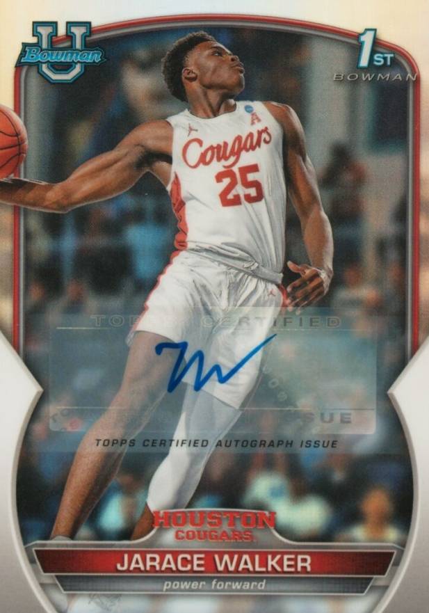 2022 Bowman Chrome University Jarace Walker #14 Basketball Card