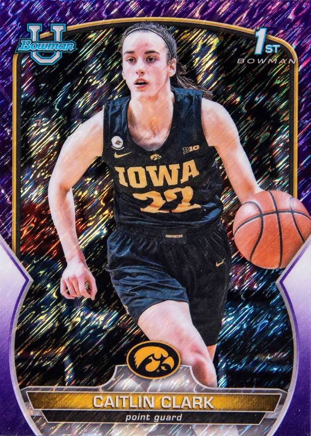 2022 Bowman Chrome University Caitlin Clark #50 Basketball Card