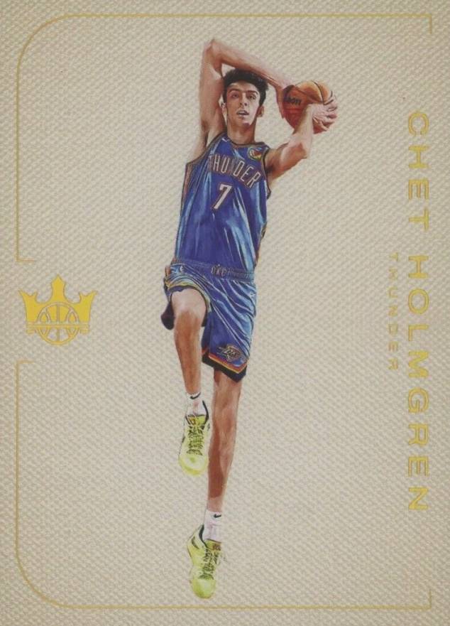 2022 Panini Court Kings Blank Slate Chet Holmgren #18 Basketball Card