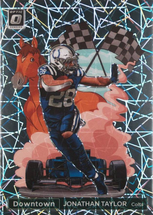 2022 Panini Donruss Optic Downtown Jonathan Taylor #DTJT Football Card