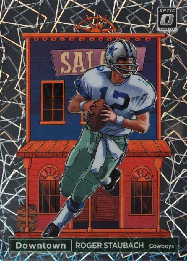 2022 Panini Donruss Optic Downtown Roger Staubach #DTRS Football Card