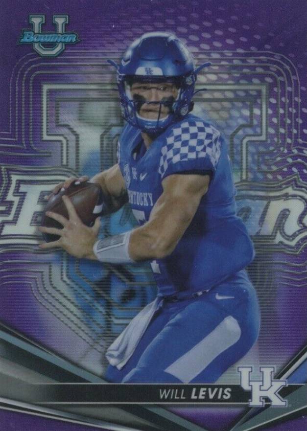 2022 Bowman's Best University Will Levis #60 Football Card