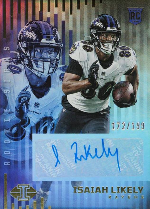 2022 Panini Illusions Rookie Signs Isaiah Likely #RSIL Football Card