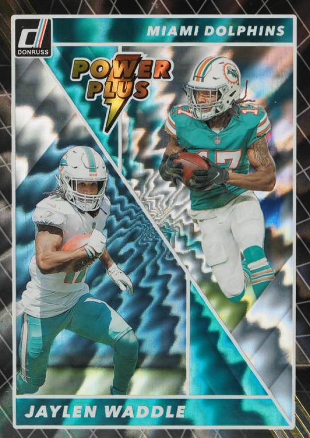 2022 Panini Donruss Power Plus Jaylen Waddle #PP18 Football Card