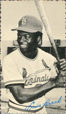 1974 Topps Deckle Edge Lou Brock #20 Baseball Card