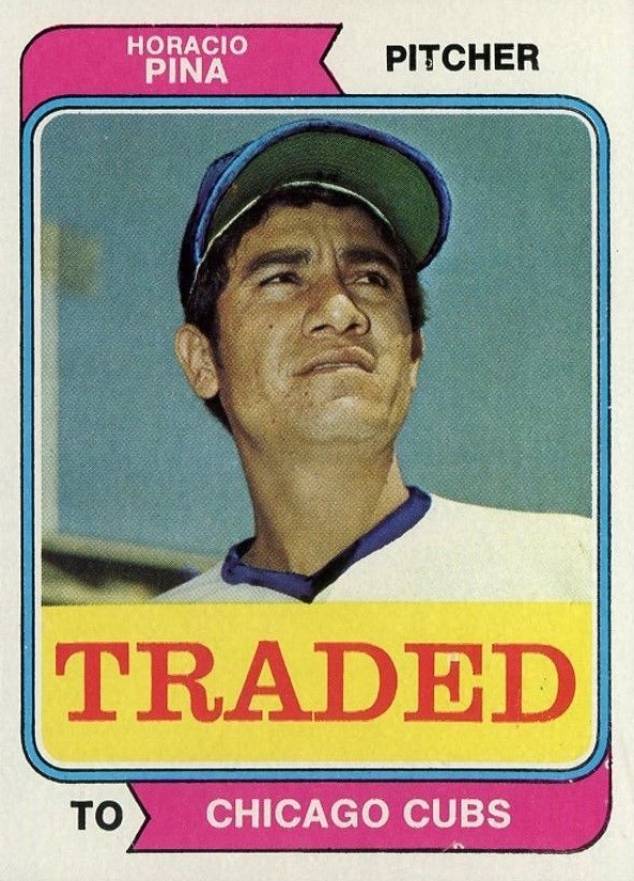 1974 Topps Traded Horacio Pina #516T Baseball Card