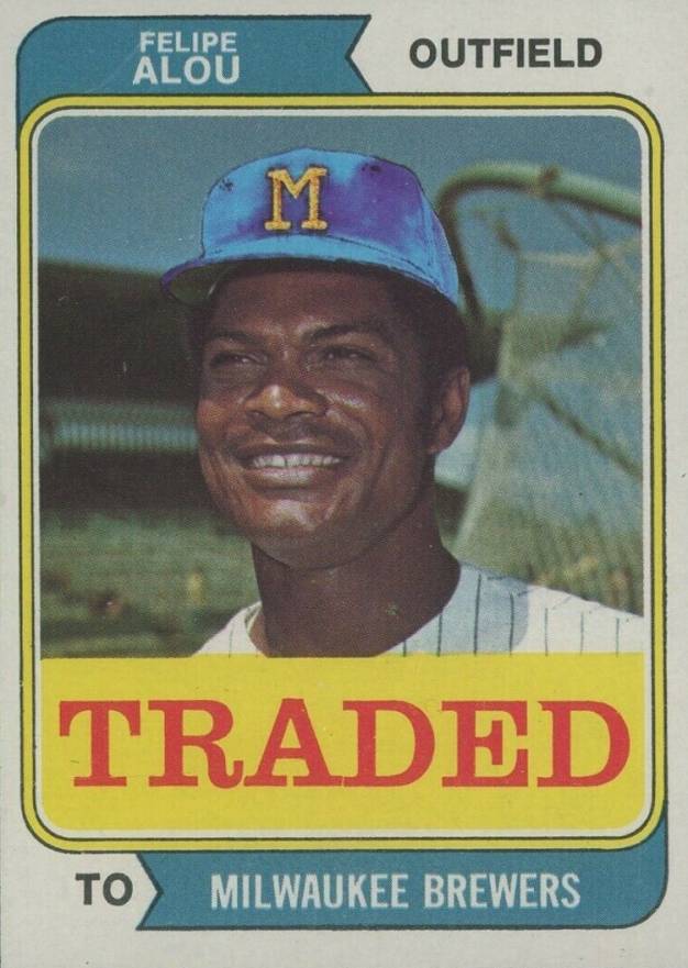 1974 Topps Traded Felipe Alou #485T Baseball Card