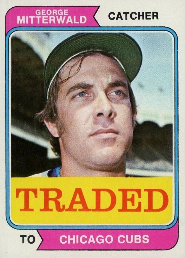 1974 Topps Traded George Mitterwald #249T Baseball Card