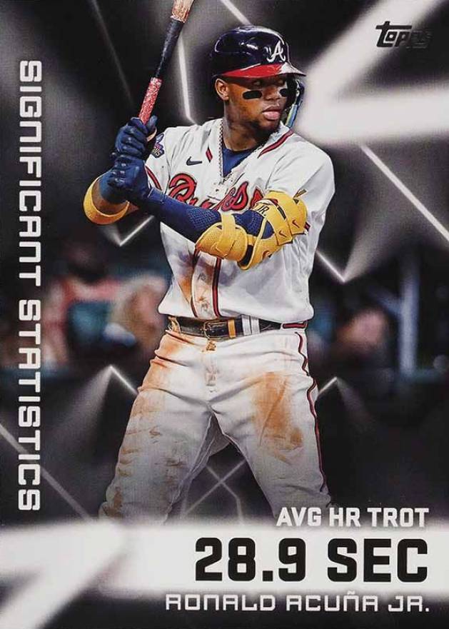 2023 Topps Significant Statistics Ronald Acuna Jr. #SS19 Baseball Card