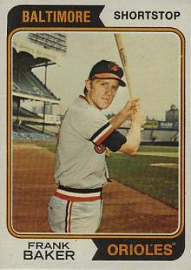 1974 Topps Frank Baker #411 Baseball Card