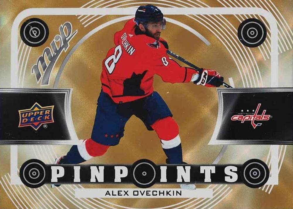 2022 Upper Deck MVP Pinpoints Alex Ovechkin #PP8 Hockey Card