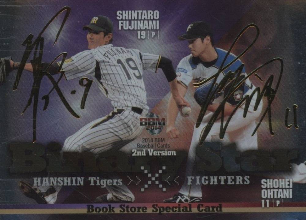 2014 BBM 2nd Version Binary Star Shintaro Fujinami/Shohei Ohtani #BS4 Baseball Card