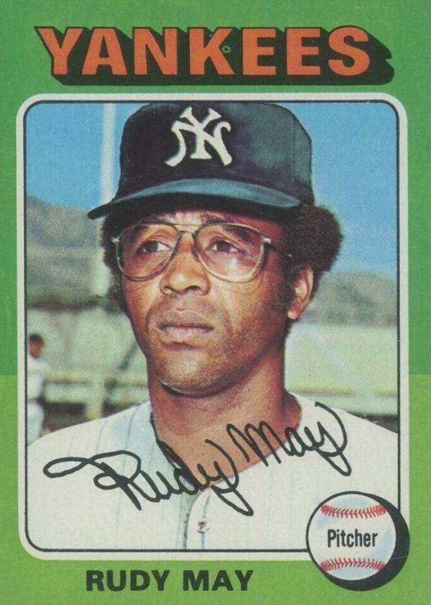 1975 Topps Mini Rudy May #321 Baseball Card