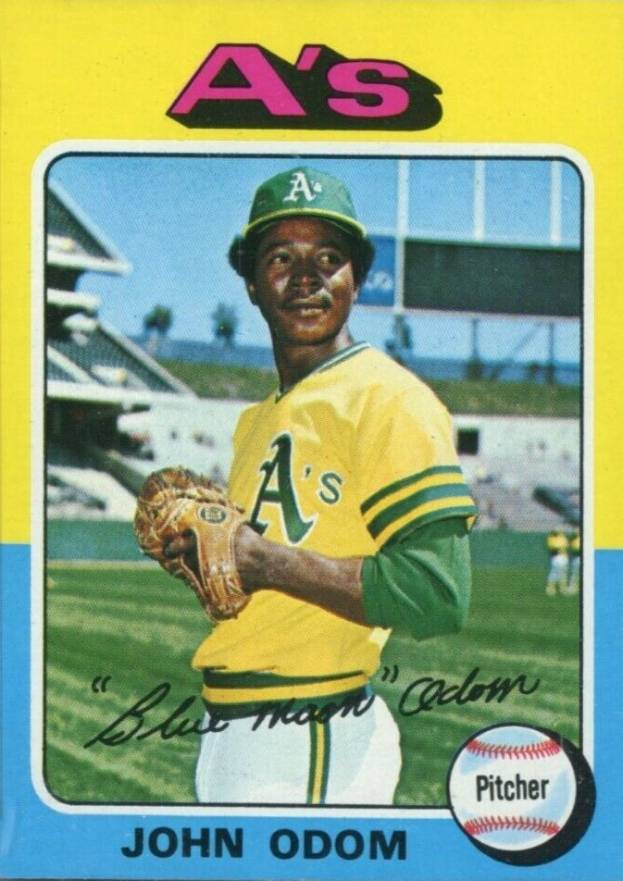 1975 Topps Mini John Odom #69 Baseball Card