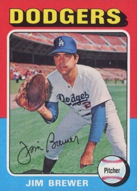 1975 Topps Jim Brewer #163 Baseball Card